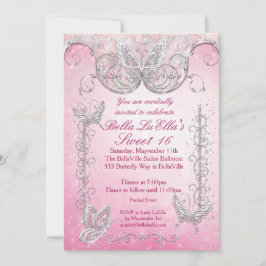 Diamond Butterfly Party Uitnodigingen