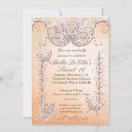 Diamond Butterfly Party Uitnodigingen