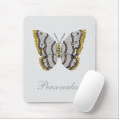 Diamond Butterfly Print Personalized Mousepad Muismat (Met muis)
