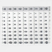 DIAMOND CARETS FLEECE BLANKETS (Voorkant (Horizontaal))