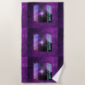 Diamond & Carousel Dreams MoonDreams Music Paars Strandlaken (Voorkant)