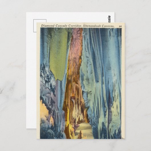 Diamond Castle Corridor, Shenandoah Caverns, Va Briefkaart (Voorkant / Achterkant)