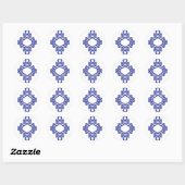 Diamond Celtic Knotwork Ronde Sticker (Vel)