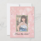 Diamond Chains Glitter Sweet 16 Foto Kaart (Voorkant)