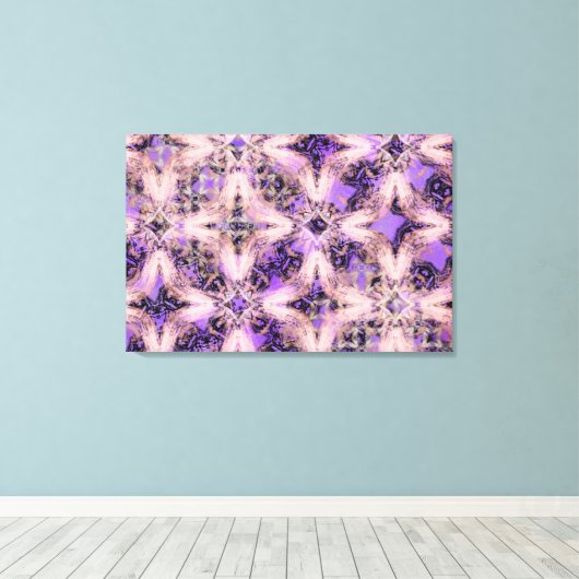 Diamond Chains Patroon Canvas Afdruk (Insitu (Houten vloer))