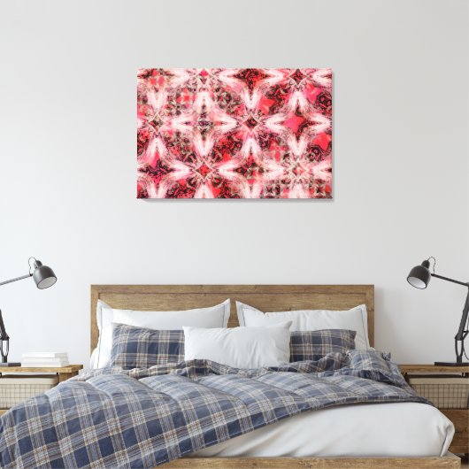 Diamond Chains Patroon Canvas Afdruk (Insitu (Slaapkamer))