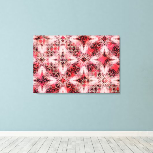 Diamond Chains Patroon Canvas Afdruk (Insitu (Houten vloer))