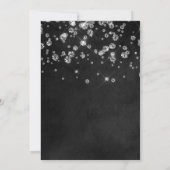 Diamond Chalkboard Bachelorte Uitnodiging (Achterkant)