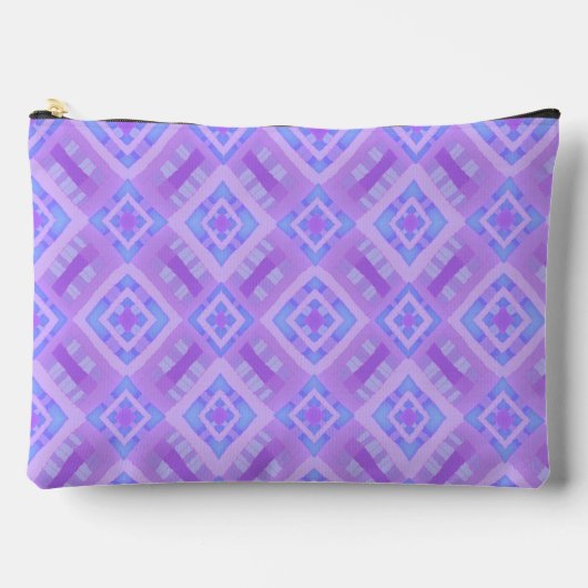 Diamond Check Patchwork - Lila Blauw 1 Etui (Voorkant)