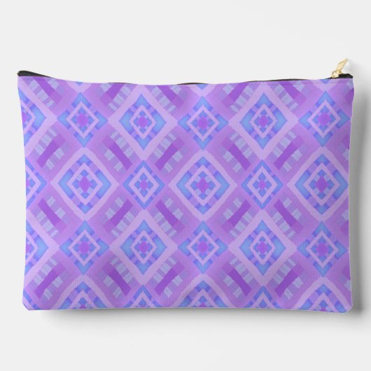 Diamond Check Patchwork - Lila Blauw 1 Etui (Achterkant)