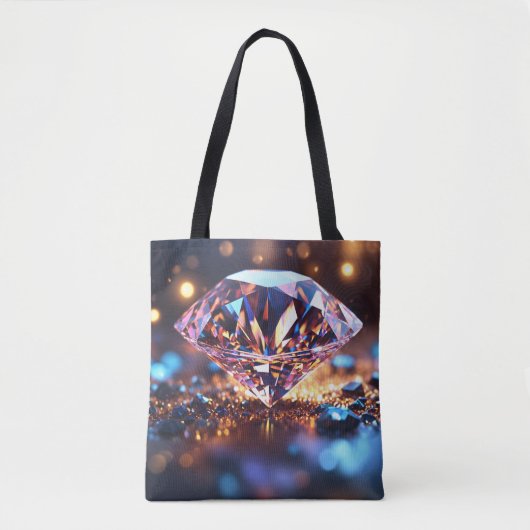 Diamond Chic: De Luxe Canvas tas (Voorkant)