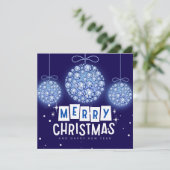 Diamond Christmas Ornament Flat Kaart (Staand voorkant)