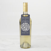 Diamond Christmas Ornaments Bottle Hanger Labels (Op fles)