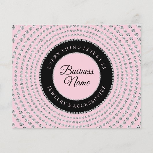 Diamond Circle Dank u roze (Achterkant)