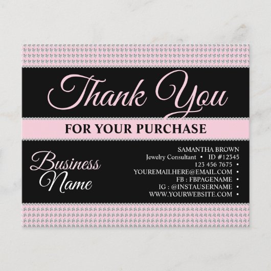 Diamond Circle Dank u roze (Voorkant)