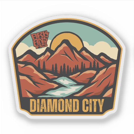 Diamond City, Arkansas Sticker (Voorkant)