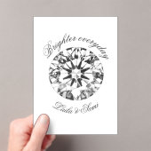 Diamond Classic Rond Brighter samen 2026 - Acryl Uitnodigingen (Insitu (Draagbaar))
