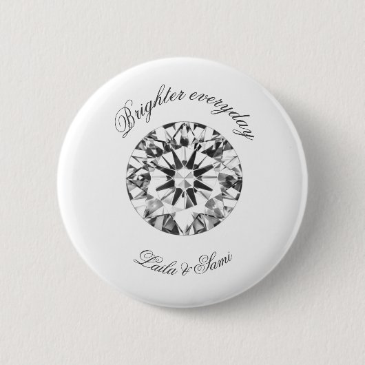 Diamond Classic Round Brighter samen 2026 - Ronde Button 5,7 Cm (Voorkant)