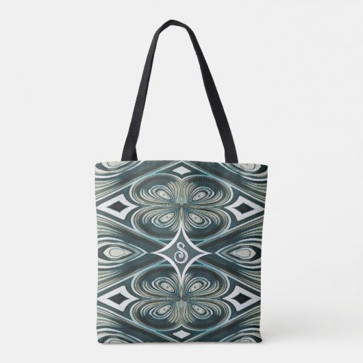 Diamond Clover Abstract Swirl Tas (Achterkant)
