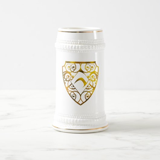 Diamond Club White/Gold 22 oz Stein Bierpul (Center)