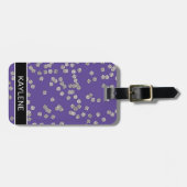 Diamond Confetti gepersonaliseerd Bagagelabel (Voorkant horizontaal)