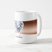 Diamond Copper Personalized Mug Koffiemok (Voorkant rechts)