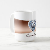 Diamond Copper Personalized Mug Koffiemok (Voorkant links)