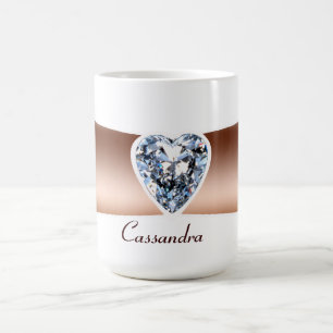 Diamond Copper Personalized Mug Koffiemok