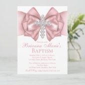 Diamond Cross Baptisme | Christenuitnodiging Kaart (Staand voorkant)