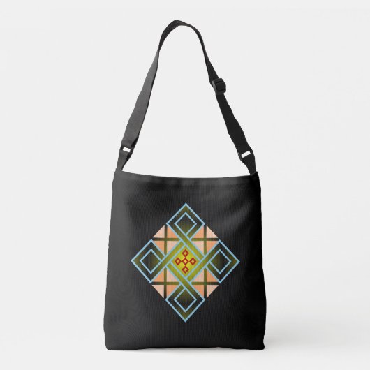 Diamond Crosses Crossbody Tas (Achterkant)