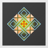 Diamond Crosses Raamsticker (Vel)