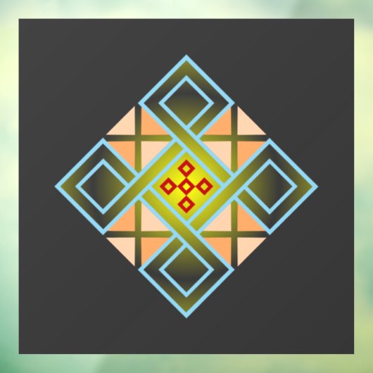 Diamond Crosses Raamsticker (Vel 3)