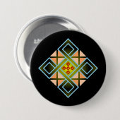 Diamond Crosses Ronde Button 7,6 Cm (Voorkant /achterkant)