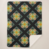 Diamond Crosses Sherpa Deken (Voorkant)