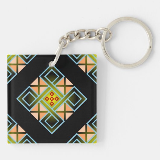 Diamond Crosses Sleutelhanger (Achterkant)