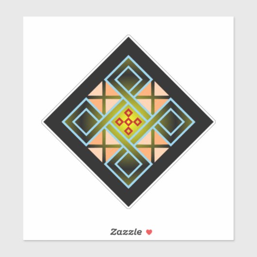 Diamond Crosses Sticker (Vel)