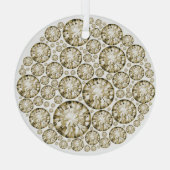 Diamond Crusted Solitaires Glas Ornament (Achterkant)