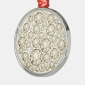 Diamond Crusted Solitaires Metalen Ornament (Links)