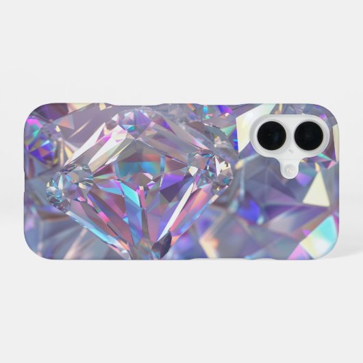 Diamond Crystal Sparkle iPhone 16 Hoesje (Achterkant horizontaal)