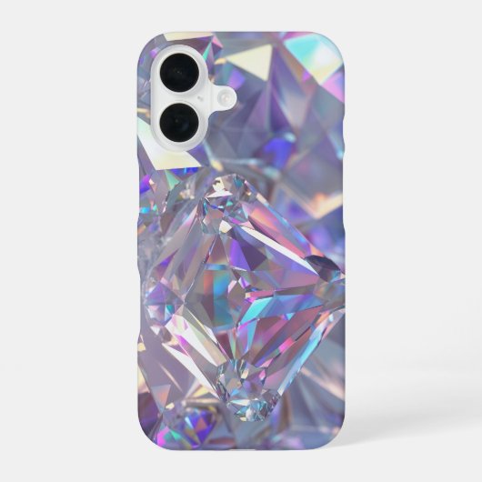 Diamond Crystal Sparkle iPhone 16 Hoesje (Achterkant)