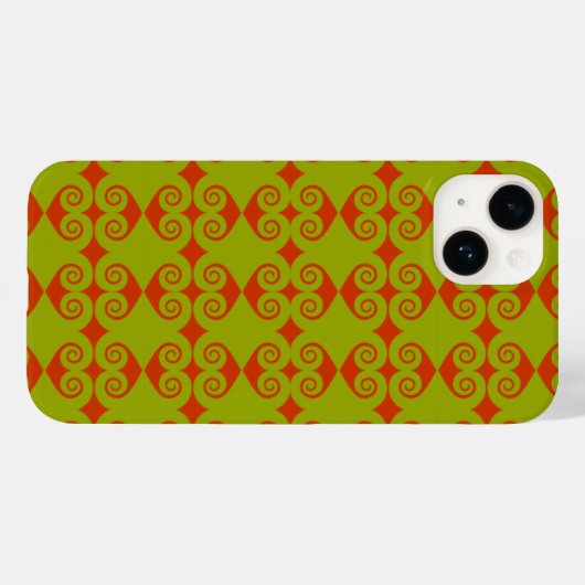 Diamond Curl Pattern Case-Mate iPhone Case (Achterkant (horizontaal))