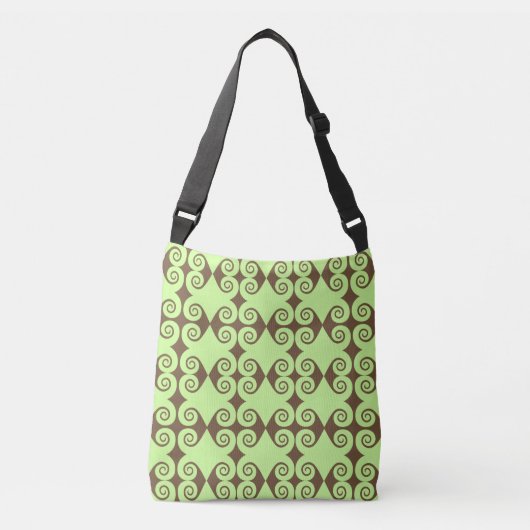 Diamond Curl Pattern Crossbody Tas (Voorkant)