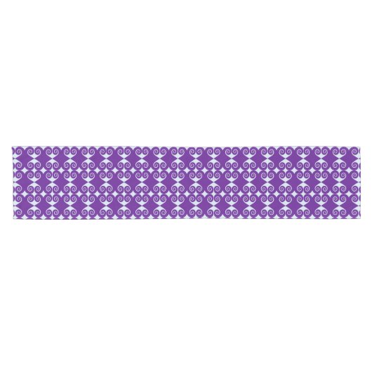 Diamond Curl Pattern Korte Tafelloper (Horizontaal)