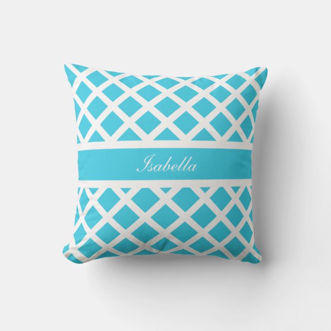 Diamond Custom Name Pillow Kussen (Voorkant)