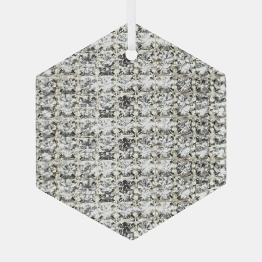 Diamond Customized Glas Ornament (Achterkant)