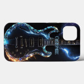 Diamond Cut elektrische gitaar Case-Mate iPhone Case (Achterkant (horizontaal))