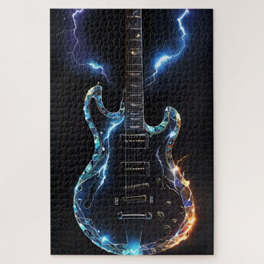 Diamond Cut elektrische gitaar Legpuzzel (Verticaal)