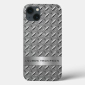 Diamond Cut Metal Plate Case-Mate iPhone Case (Achterkant)