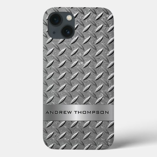 Diamond Cut Metal Plate Case-Mate iPhone Case (Achterkant)