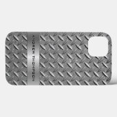 Diamond Cut Metal Plate Case-Mate iPhone Case (Achterkant (horizontaal))